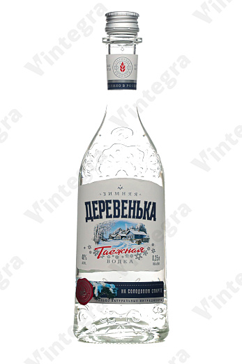 Зимняя деревенька таёжная