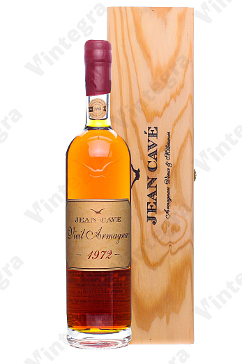 Jean Cave Vieil 1972, 0.7 л., 40%, Франция, подарочная упаковка дерево