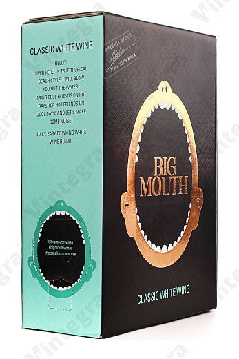 Big Mouth Western Cape (sky-black packaging), 2021, полусухое, 3 л., 11%, Южная Африка, bag in box