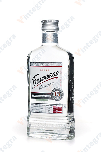 Беленькая, 0.25 л., 40%, Россия, фляга