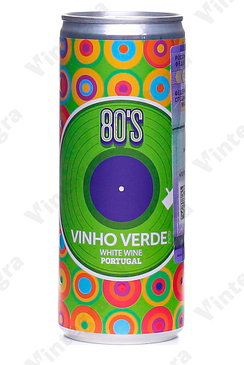 80’s Vinho Verde, 2024, полусухое, 0.25 л., 9.5%, Португалия, ж/б