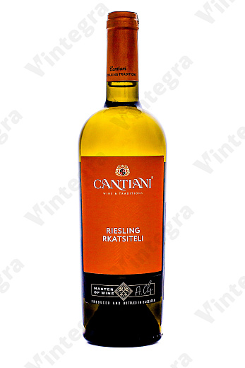 Кантиани Рислинг Рейнский-Ркацители, 2023, сухое, 0.75 л., 12%, Россия