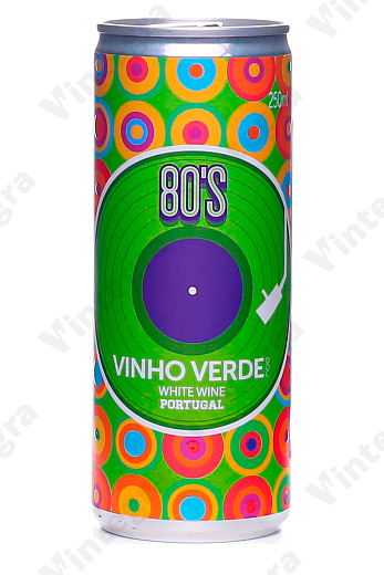 80’s Vinho Verde, 2023, полусухое, 0.25 л., 9.5%, Португалия, ж/б