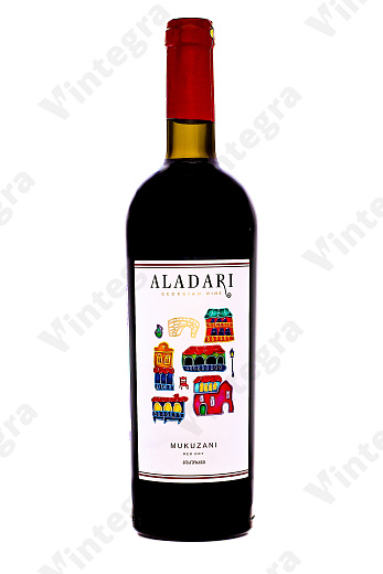 Аладари Мукузани, 2022, сухое, 0.75 л., 14%, Грузия