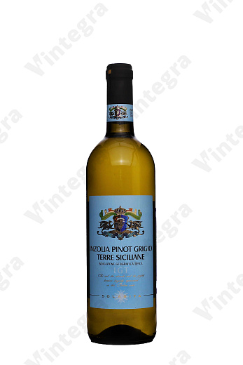 Solarita Inzolia Pinot Grigio IGT Sicilia, 2021, сухое, 0.75 л., 12%, Италия