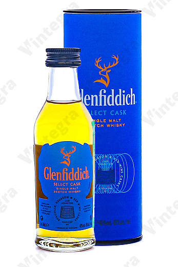 Glenfiddich Select Cask, 0.05 л., 40%, Великобритания, подарочная упаковка