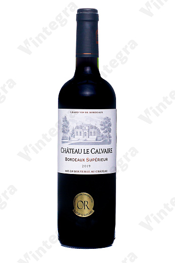 Chateau le Calvaire Bordeaux Superieur, 2019, сухое, 0.75 л., 13.5%, Франция