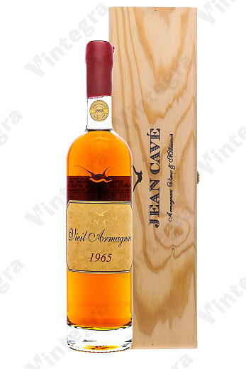 Jean Cave Vieil 1965, 0.7 л., 40%, Франция, подарочная упаковка дерево