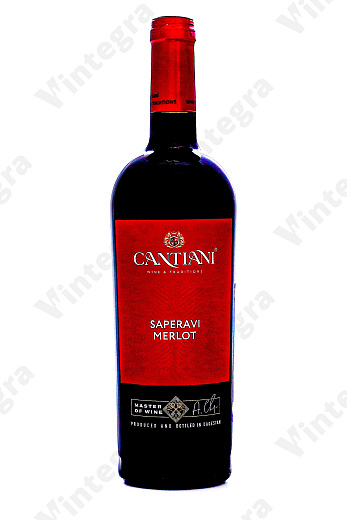 Кантиани Саперави-Мерло, 2024, сухое, 0.75 л., 12%, Россия