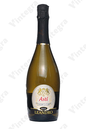 Asti Spumante Dolce Leandro, 2021, сладкое, 0.75 л., 7.5%, Италия