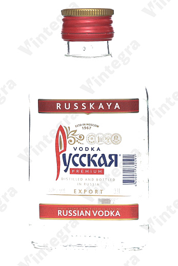 Русская Премиум, 0.1 л., 40%, Россия, фляга