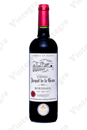 Chateau Jacquet de la Grave, 2020, сухое, 0.75 л., 14%, Франция