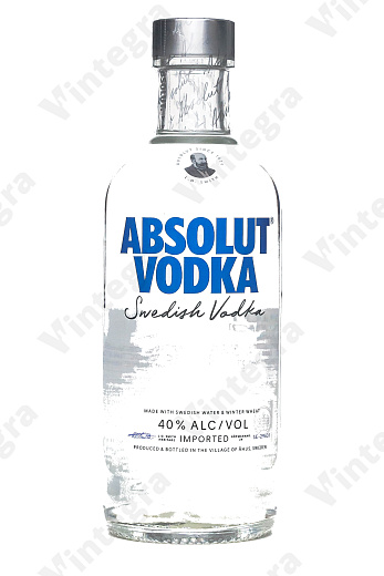 Absolut Swedish Vodka, 0.5 л., 40%, Швеция
