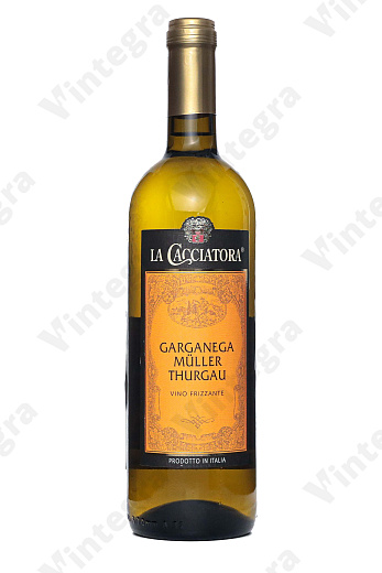 La Cacciatora Garganega Muller Thurgau, 2022, брют, 0.75 л., 11%, Италия
