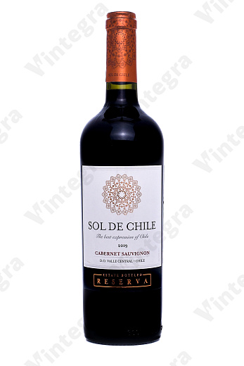 Sol de Chile Cabernet Sauvignon Reserva, 2019, сухое, 0.75 л., 13.5%, Чили