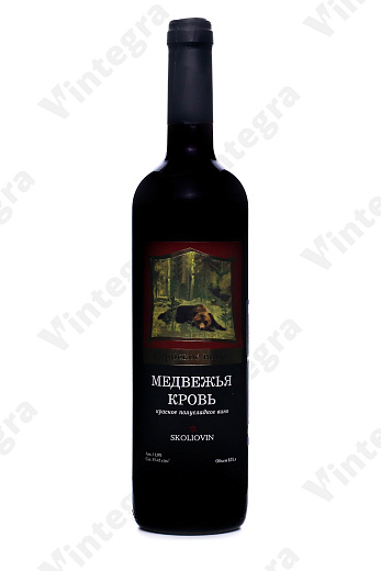 Skoliovin Bear Blood, 2023, полусладкое, 0.75 л., 11%, Сербия