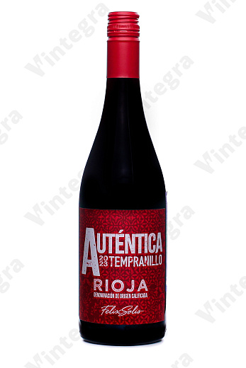 Authentica Tempranillo DOC Rioja, 2023, сухое, 0.75 л., 13%, Испания