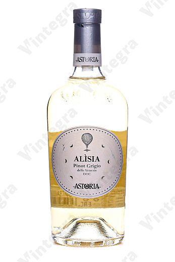 Astoria Alisia Pinot Grigio delle Venezie DOC, 2023, полусухое, 0.75 л., 12.5%, Италия