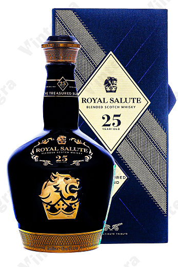 Royal Salute 25 Years Old, 0.7 л., 40%, Великобритания, подарочная упаковка