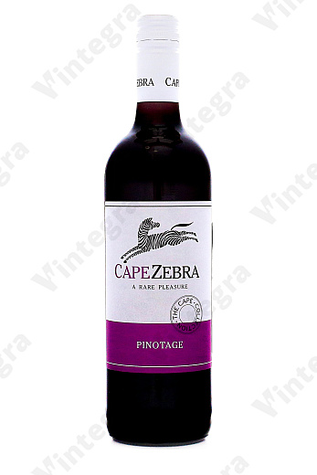 Cape Zebra Pinotage, 2024, полусухое, 0.75 л., 13%, Южная Африка