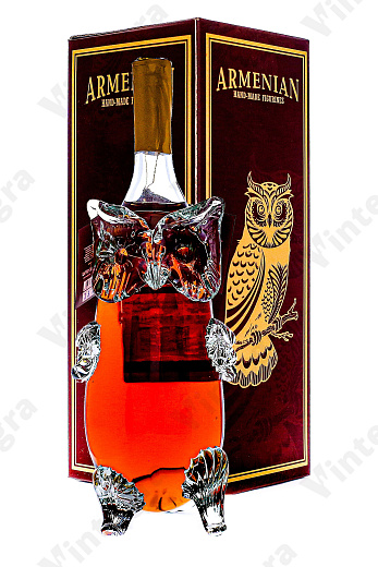 Прошян Пять звезд 5 лет в сувенирной бутылке Сова, 0.5 л., 40%, Армения