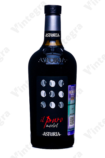 Astoria Il Puro Merlot DOC, 2022, полусухое, 0.75 л., 13%, Италия
