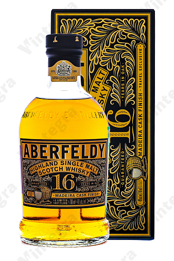 Aberfeldy 16 Years Highland Single Malt, 0.7 л., 40%, Великобритания, подарочная упаковка