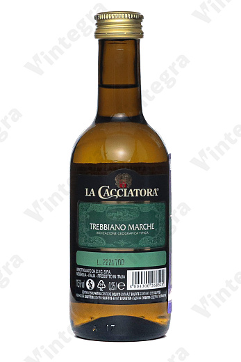La Cacciatora Trebbiano Marche, 2021, сухое, 0.25 л., 11.5%, Италия