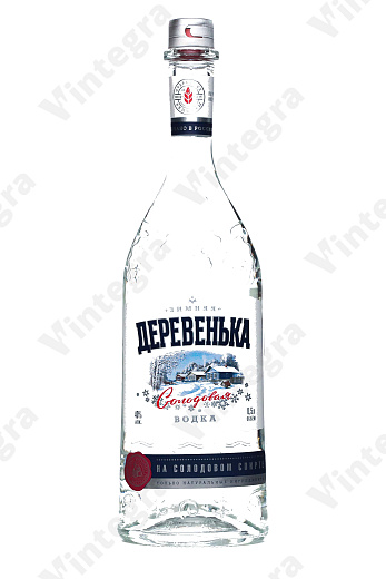 Зимняя деревенька на солодовом спирте Альфа, 0.5 л., 40%, Россия