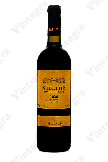 Инкерман Каберне Гранд Резерв, сухое, 0.75 л., 15%, Россия
