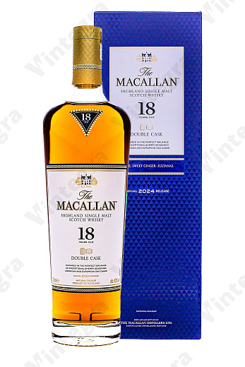 Macallan Double Cask 18 Years Old, 0.7 л., 43%, Великобритания, подарочная упаковка