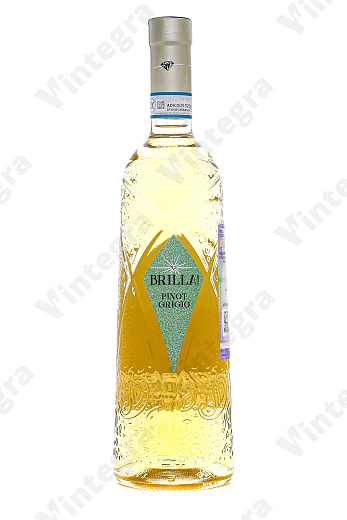 Brilla! Pinot Grigio, 2023, полусухое, 0.75 л., 12.5%, Италия