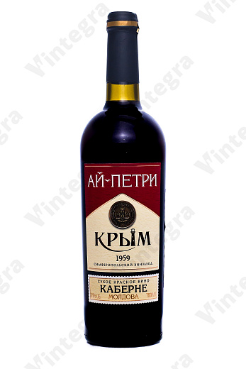 Ай-Петри Каберне Молдова, 2023, сухое, 0.75 л., 11%, Россия