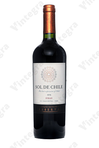 Sol de Chile Syrah Reserva, 2019, сухое, 0.75 л., 13.5%, Чили