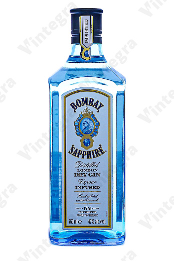 Bombay Sapphire London Dry, сухой, 0.75 л., 47%, Великобритания