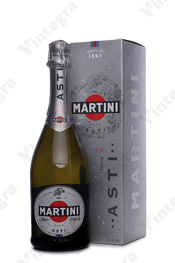 Asti Martini, сладкое, 0.75 л., 7.5%, Италия, подарочная упаковка