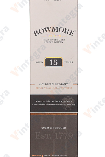 Bowmore 15 years old, 1 л., Великобритания