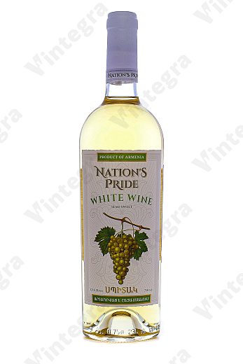 Национальная Гордость, 2023, полусладкое, 0.75 л., 11%, Армения