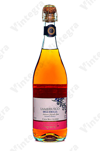 Casa Bell'Albero Lambrusco dell'Emilia IGT Emilia Romagna1,rose, semi-sweet, 2018, полусладкое, 0.75 л., 8%, Италия