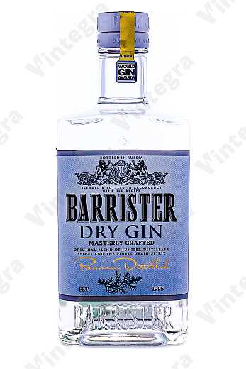 Барристер Драй, сухой, 0.7 л., 40%, Россия