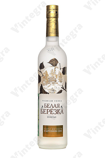Белая Березка Золотая, 0.5 л., 40%, Россия