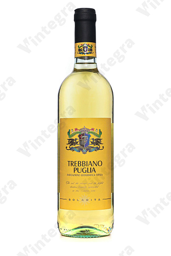 Solarita Trebbiano Puglia IGT, 2022, сухое, 0.75 л., 11%, Италия