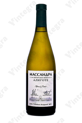 Массандра Авторское Вино Алиготе, 2024, сухое, 0.75 л., 12%, Россия