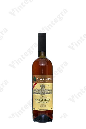 Массандра Мускат, 2014, десертное, 0.75 л., 16%, Россия
