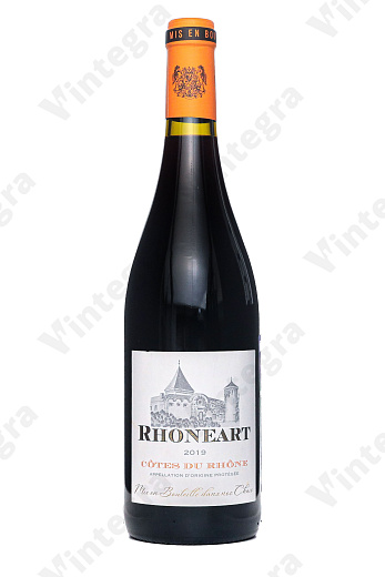 Rhoneart Cotes du Rhone AOP, 2019, сухое, 0.75 л., 13%, Франция