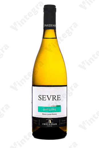 Шардоне Инкерман, сухое, 0.75 л., 15%, Россия