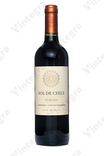 Sol de Chile Carmenere - Cabernet Sauvignon, 2021, сухое, 0.75 л., 12.5%, Чили