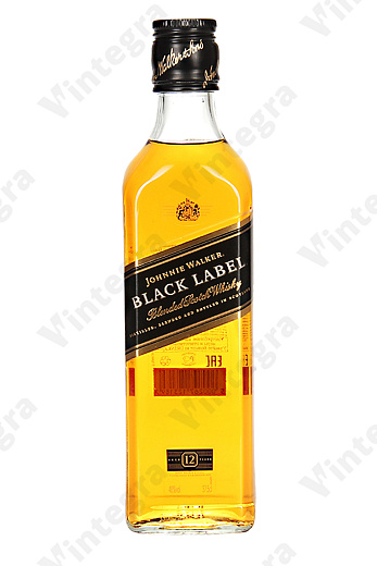 Johnnie Walker Black Label, 0.375 л., 40%, Великобритания