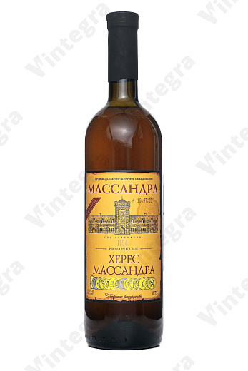 Херес Массандра, 2017, сладкое, 0.75 л., 19.5%, Россия