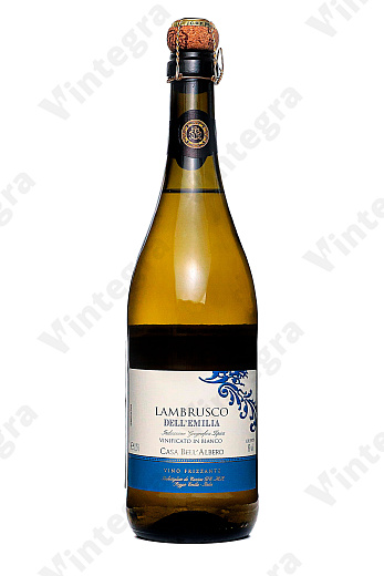Casa Bell'Albero Lambrusco dell'Emilia IGT Emilia Romagna, white, semi-sweet, 2023, полусладкое, 0.75 л., 8%, Италия